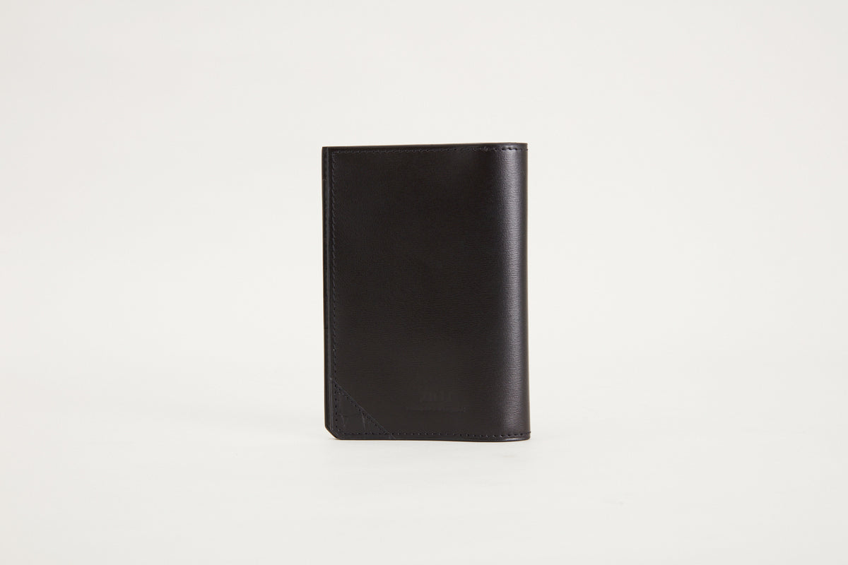 Étui pour passeport en cuir précieux - Black