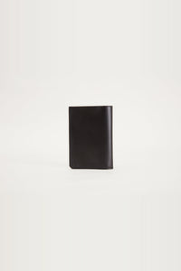Leather passport holder - Black