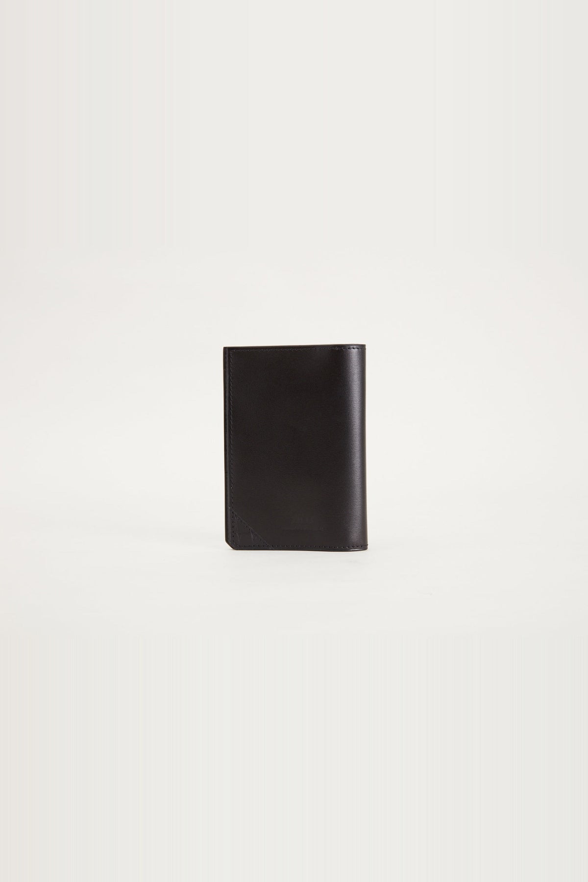 Leather passport holder - Black