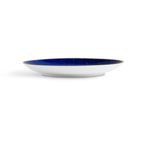 Coffret de 4 assiettes à dessert Lapis en porcelaine & or 24K - Bleu