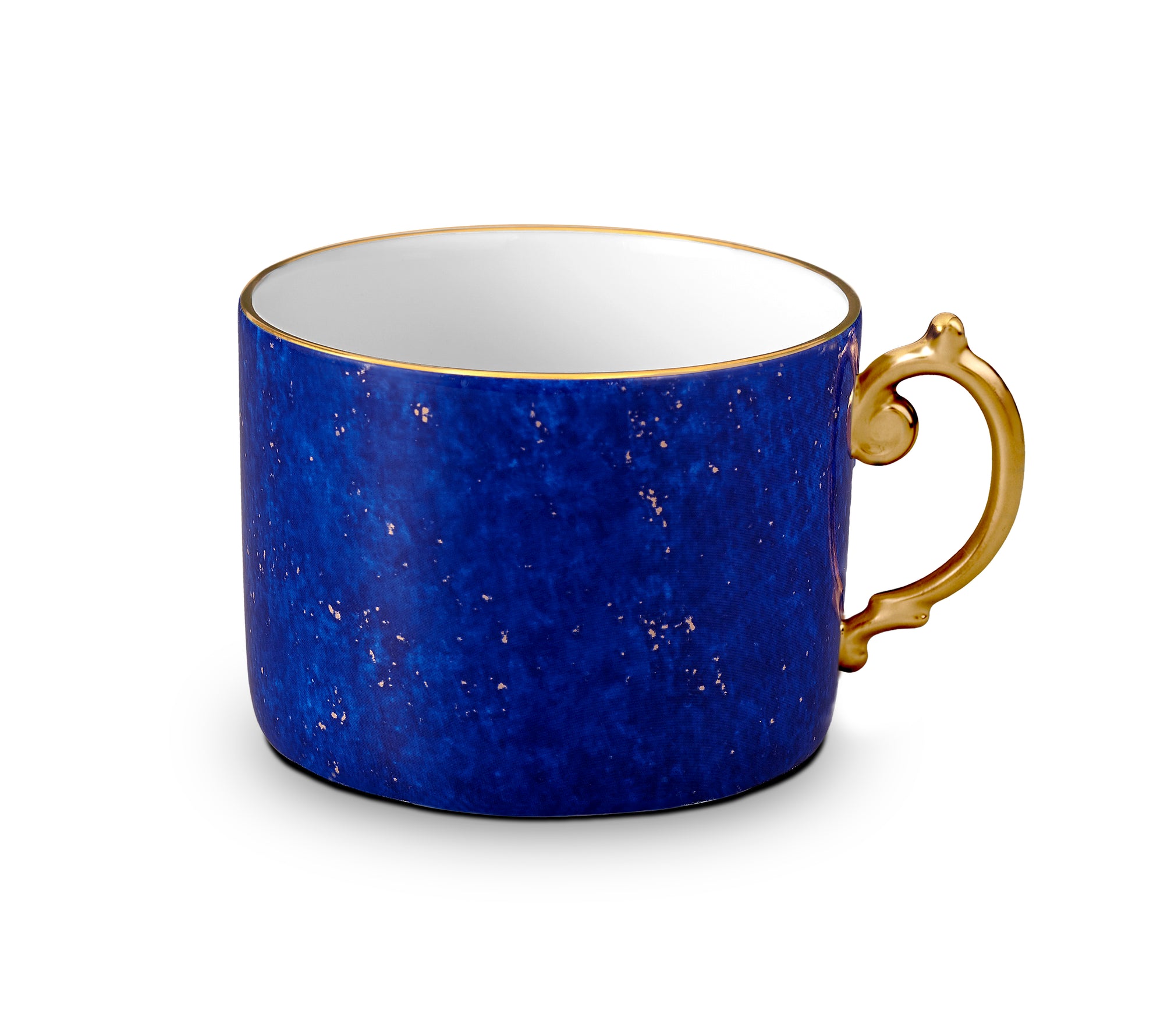 Tasse à thé Lapis en porcelaine & or 24K - Bleu