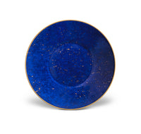 Soucoupe Lapis en porcelaine & or 24K - Bleu