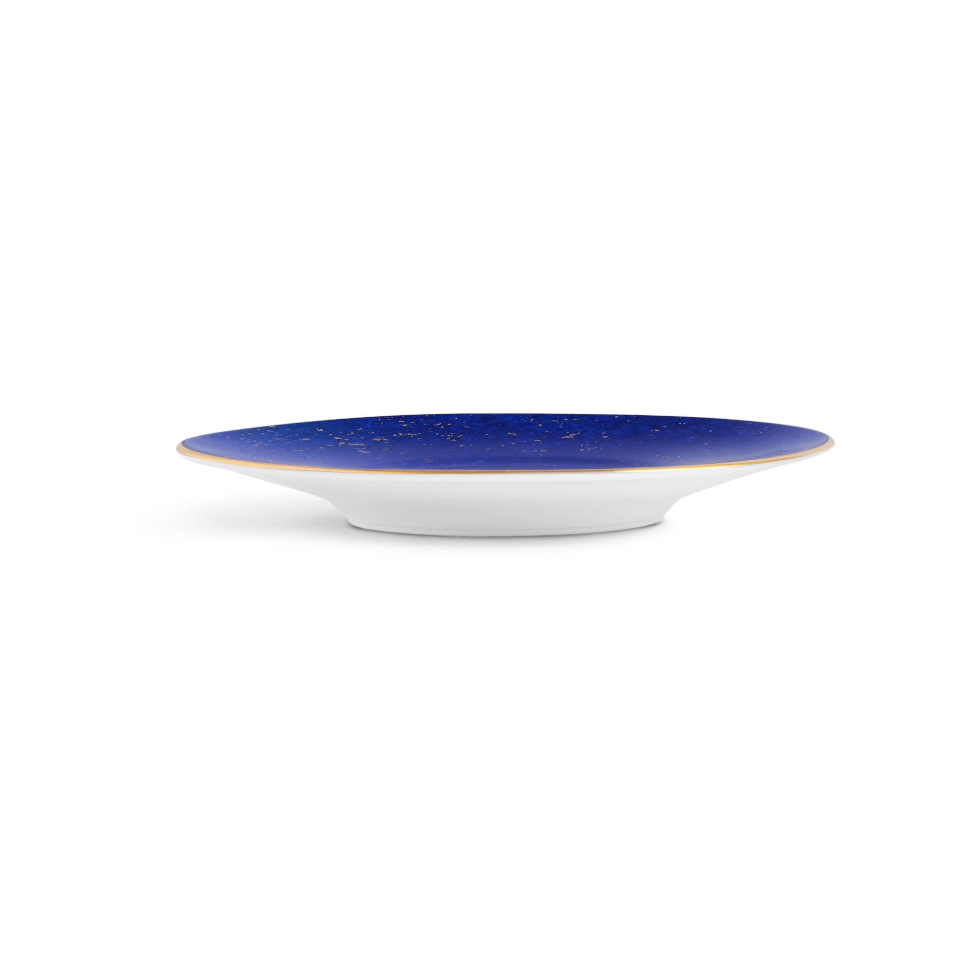 Soucoupe Lapis en porcelaine & or 24K - Bleu