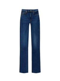 Sleek Straight Long denim trousers - Femma