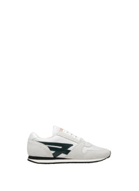 Low leather trainers - White