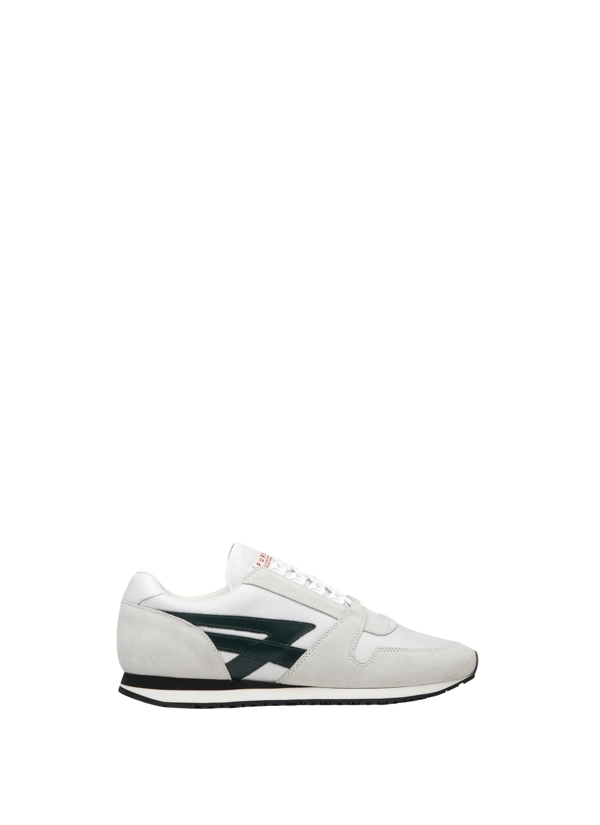 Low leather trainers - White