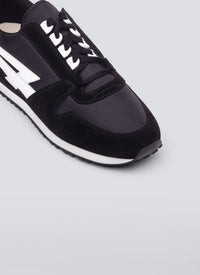 Baskets basses en cuir - Noir & Blanc