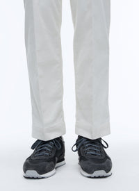 Sneakers en cuir et nylon - Noir