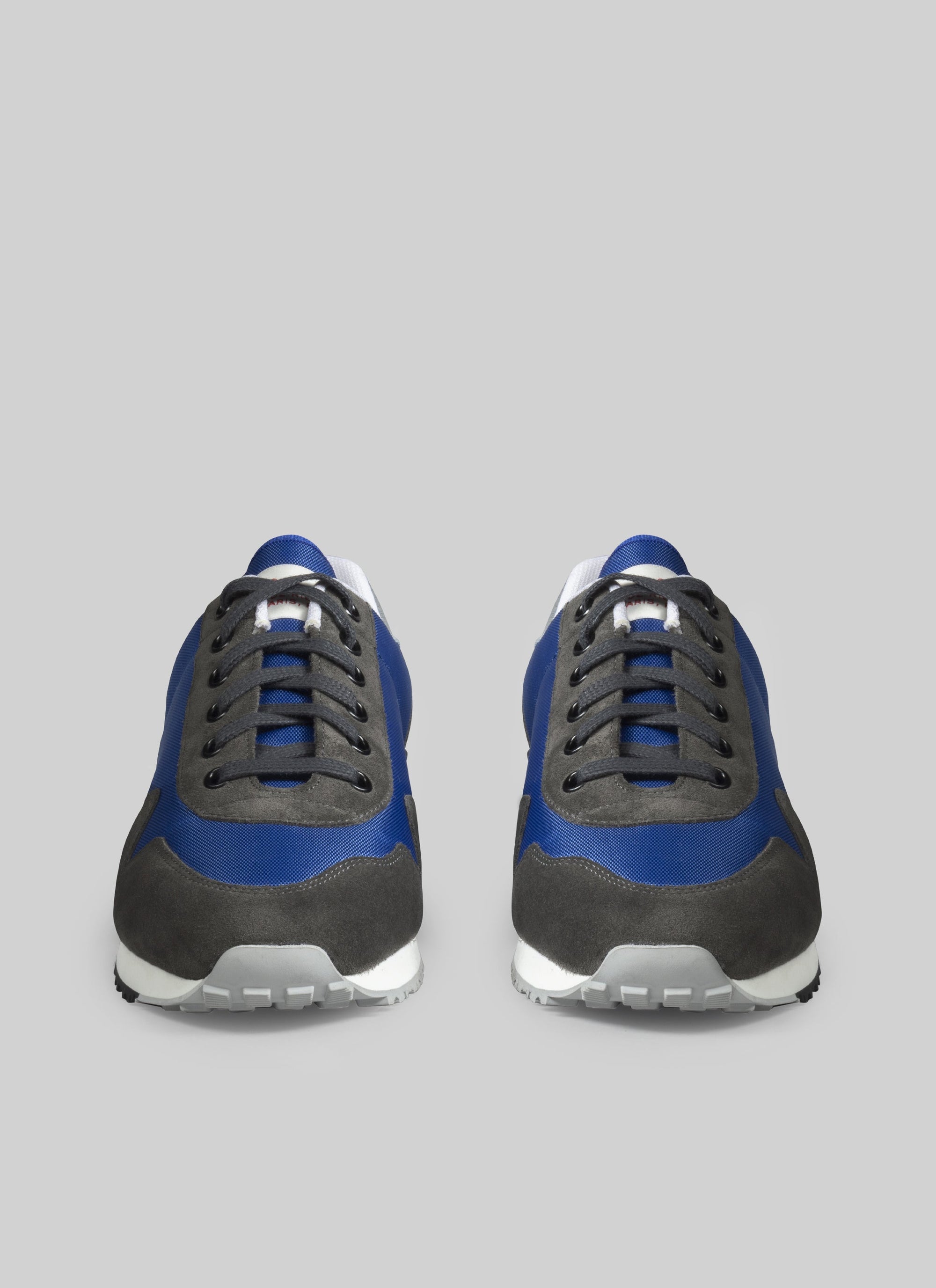 Leather and nylon trainers - Faïence