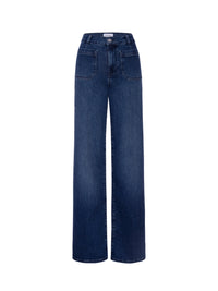 Bardot Pkt Slim Palazzo Denim Trousers - Thunderstorm