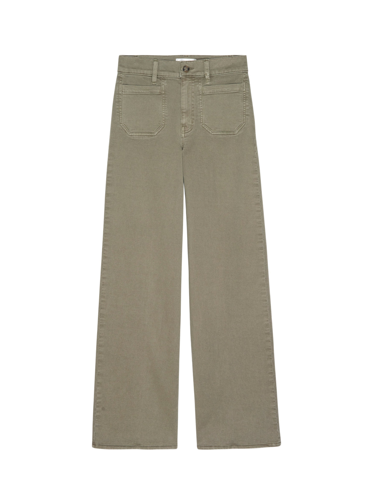 Modernist Pocket Slim Palazzo denim trousers - Thyme