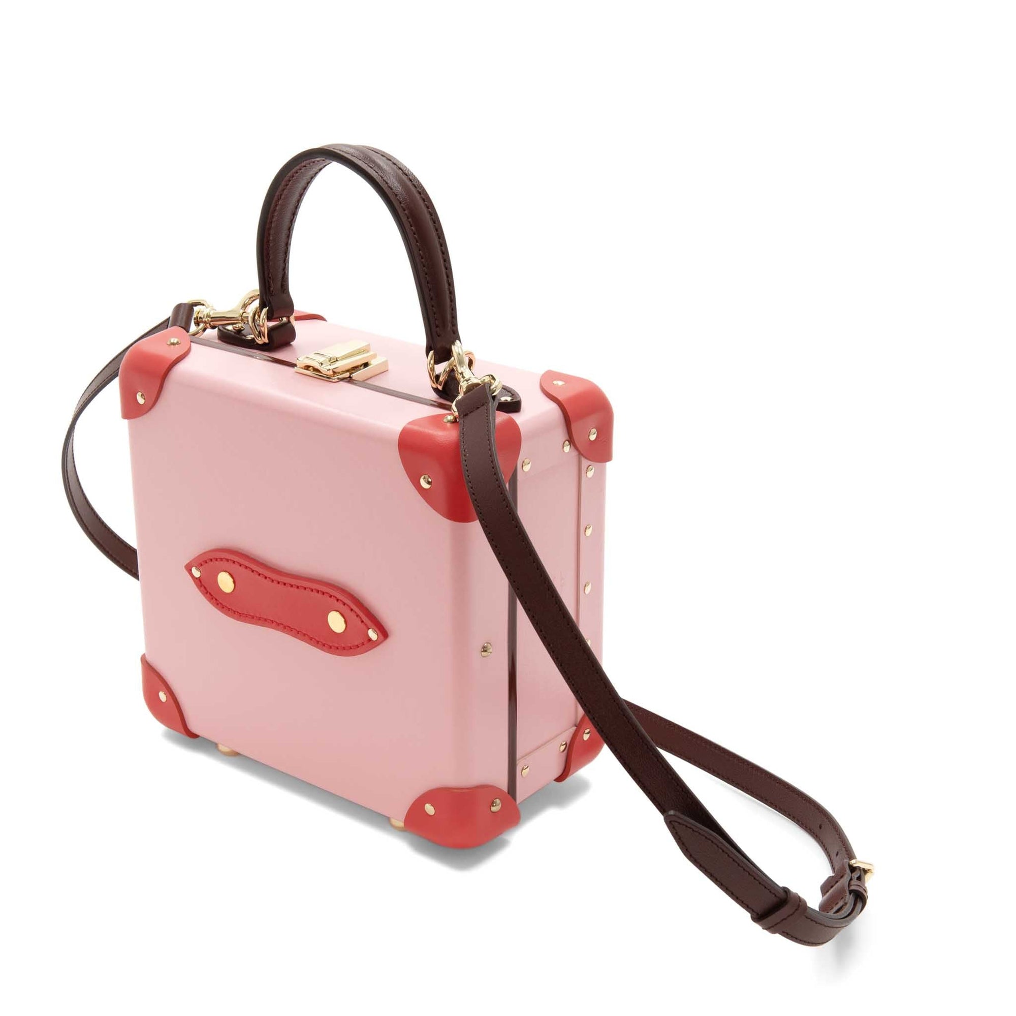Sac carré London Golf Le Fleur - Rose & Rouge & Or