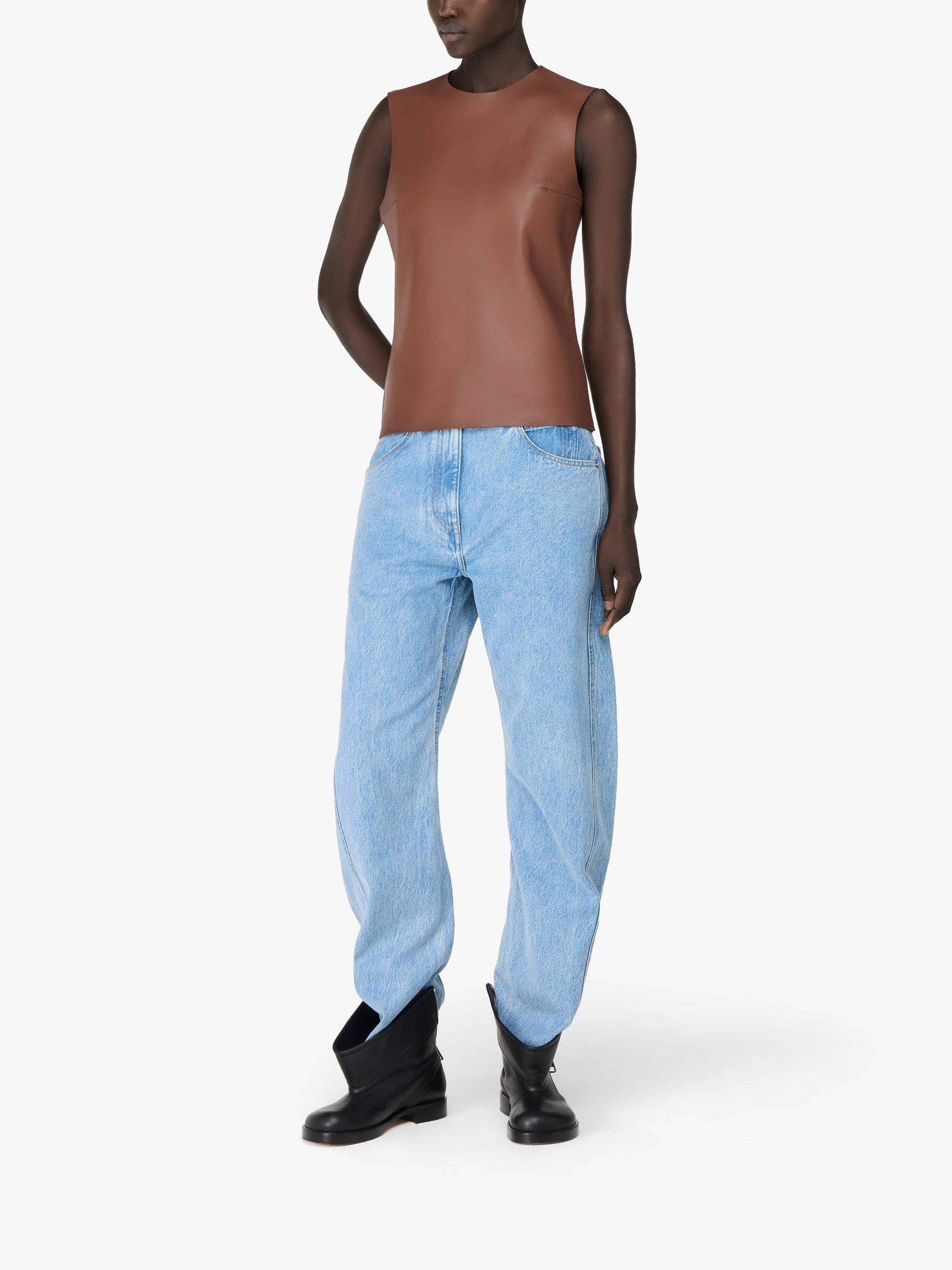 Haut Sans Manches - Chestnut