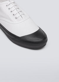 Cotton canvas trainers - White