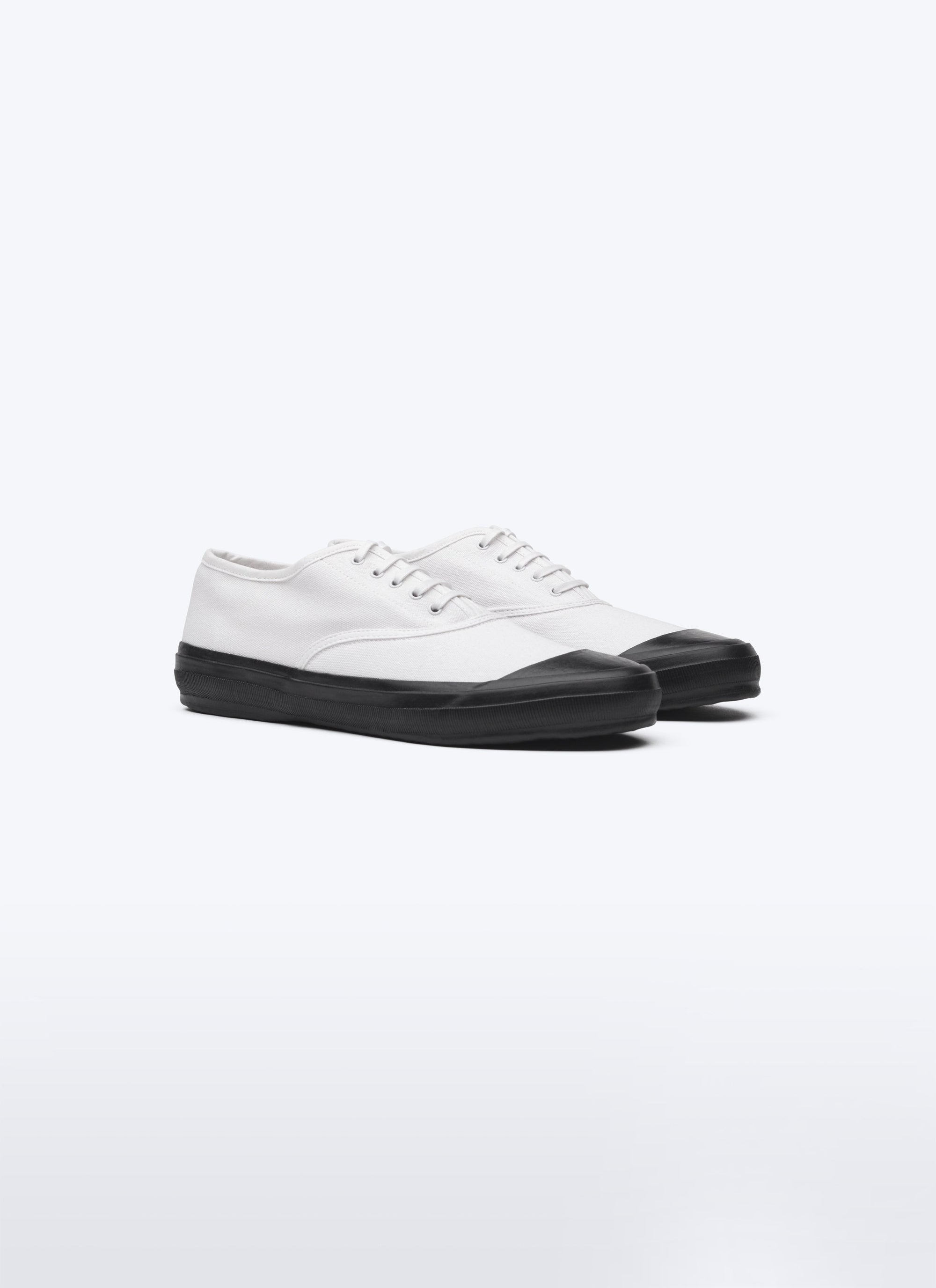 Cotton canvas trainers - White