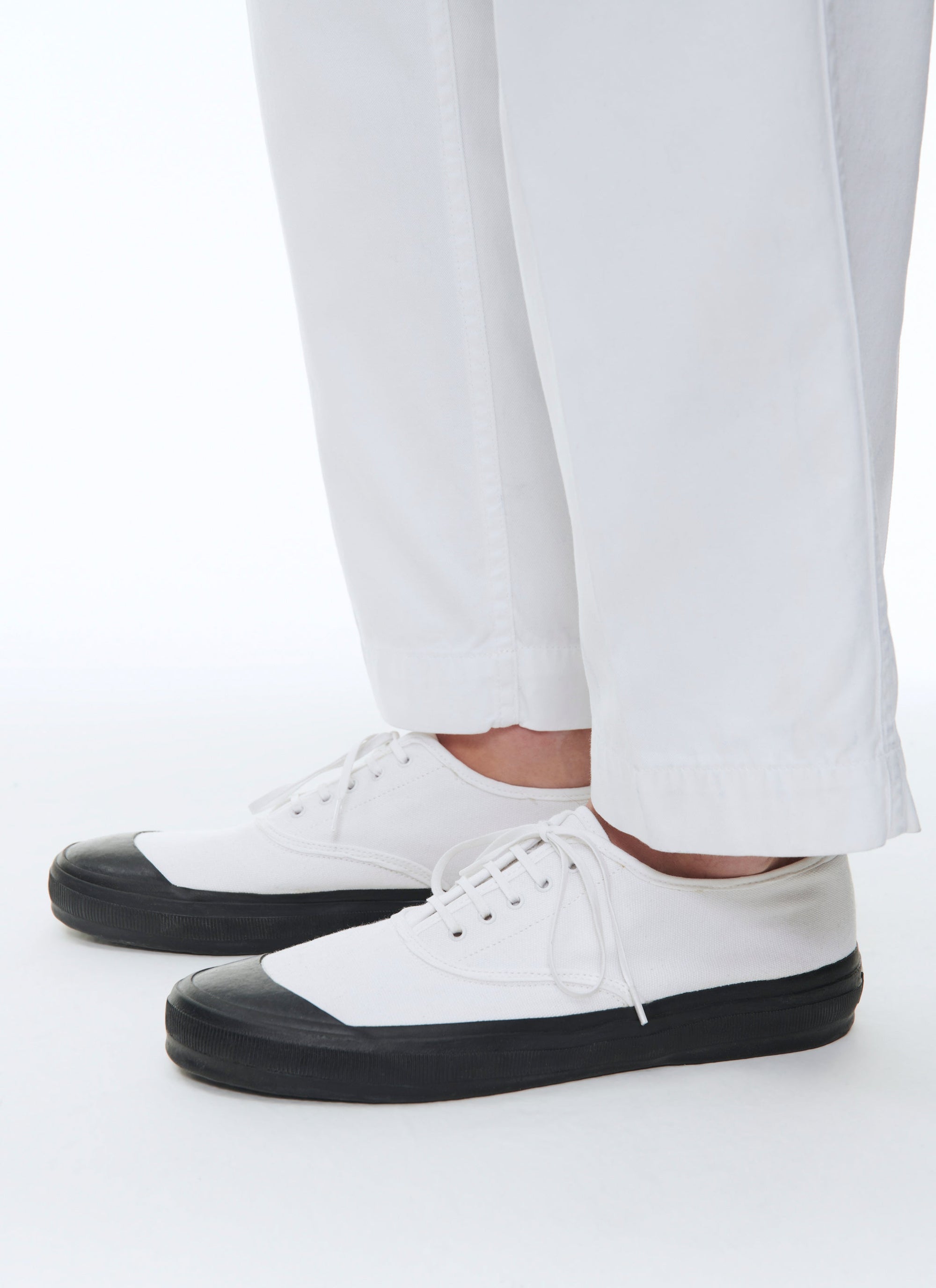 Cotton canvas trainers - White