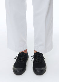 Cotton canvas trainers - Black