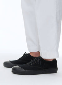 Cotton canvas trainers - Black