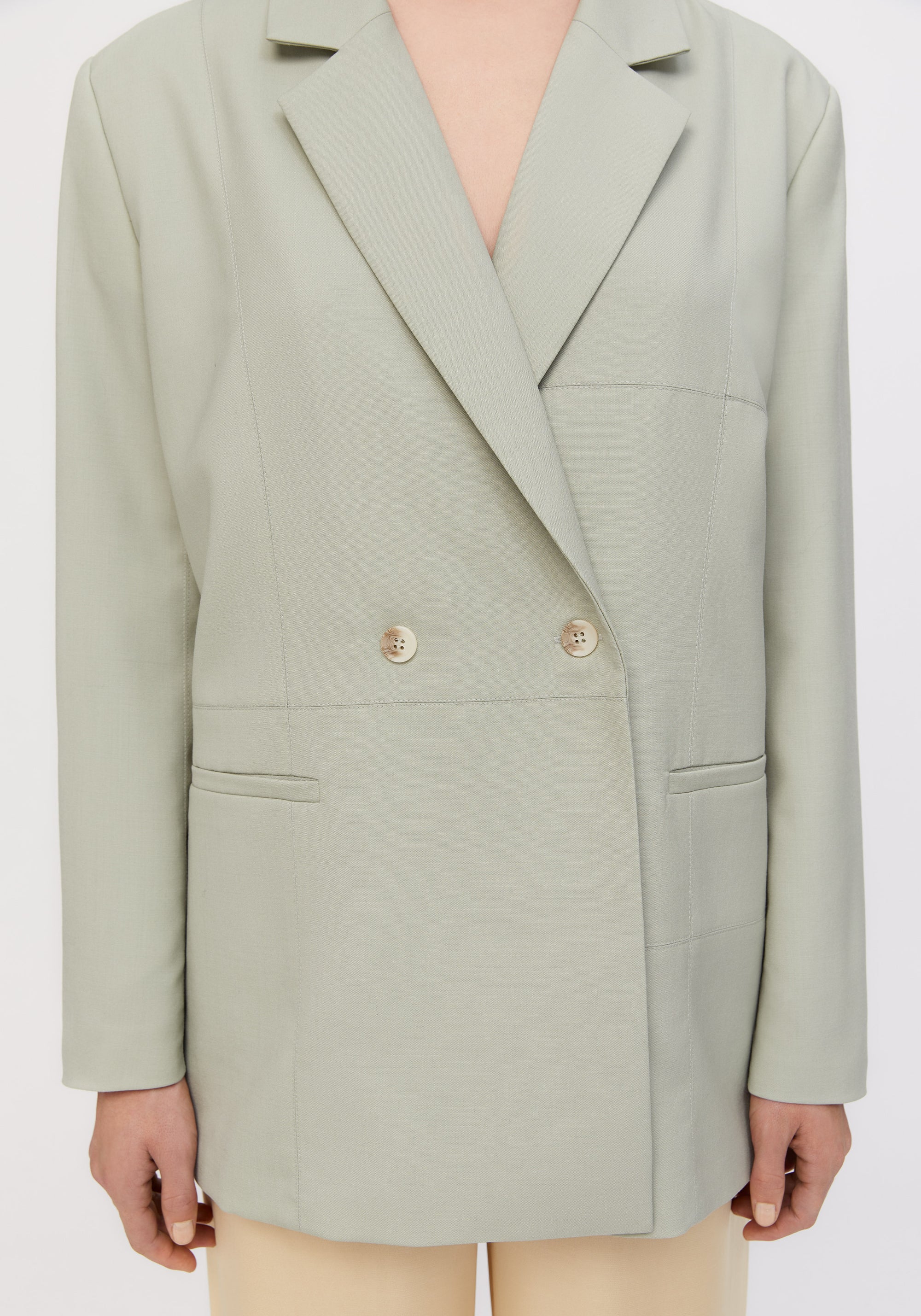Blazer Lubaina croisé en laine - Herb