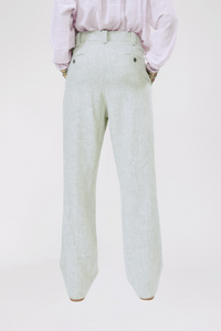 Pantalon Lucien à pinces en laine - Grey