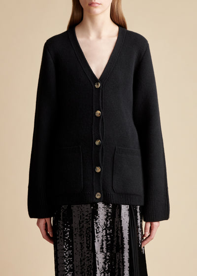 Lucy cardigan in cashmere - Black