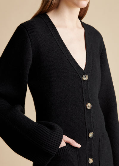 Lucy cardigan in cashmere - Black