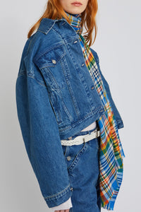 Veste Luke boutonnée en denim - Blue