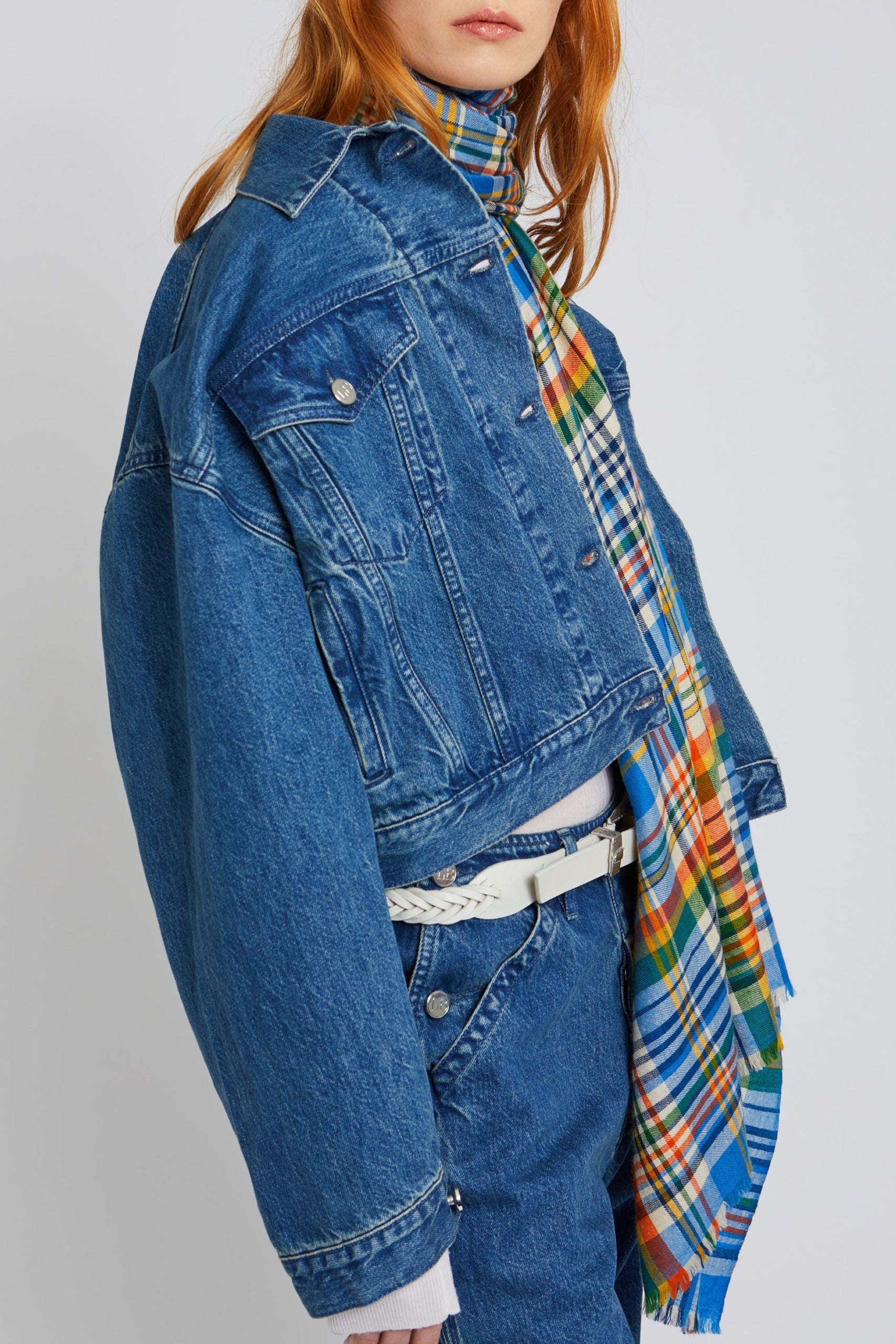 Veste Luke boutonnée en denim - Blue