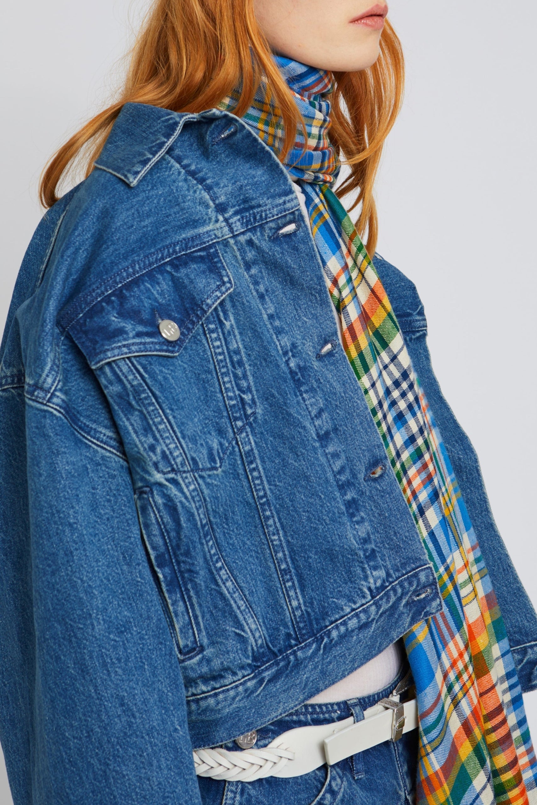 Veste Luke boutonnée en denim - Blue