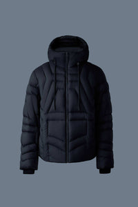 Black Men's Hooded Down Jacket