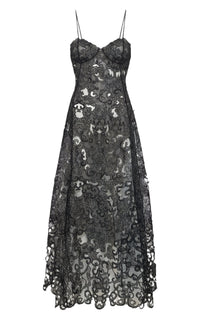 Black / Robe Luma en soie - Black