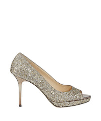 Escarpins Luna 100 à paillettes - Antique Gold