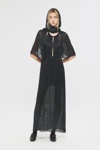 Robe longue à sequins Lune - Black