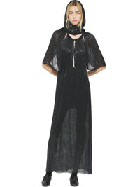 Robe longue à sequins Lune - Black