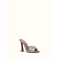 Lust 100 leather mules - Cristal éclatant