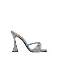 Lust 100 leather mules - Cristal éclatant