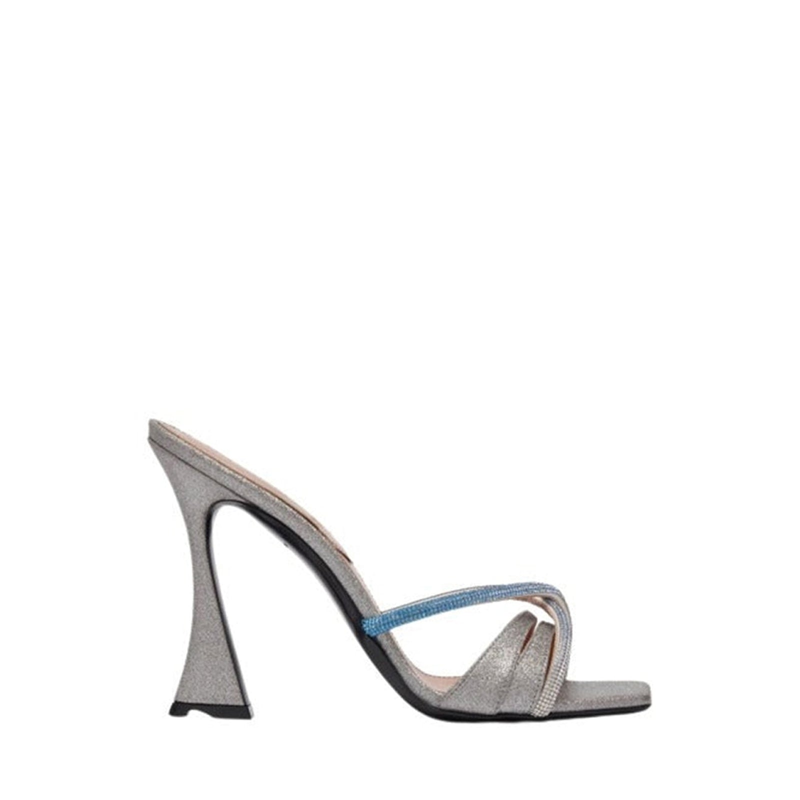 Lust 100 leather mules - Cristal éclatant