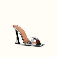 Lust 100 leather mules - Silver