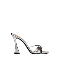 Lust 100 leather mules - Silver