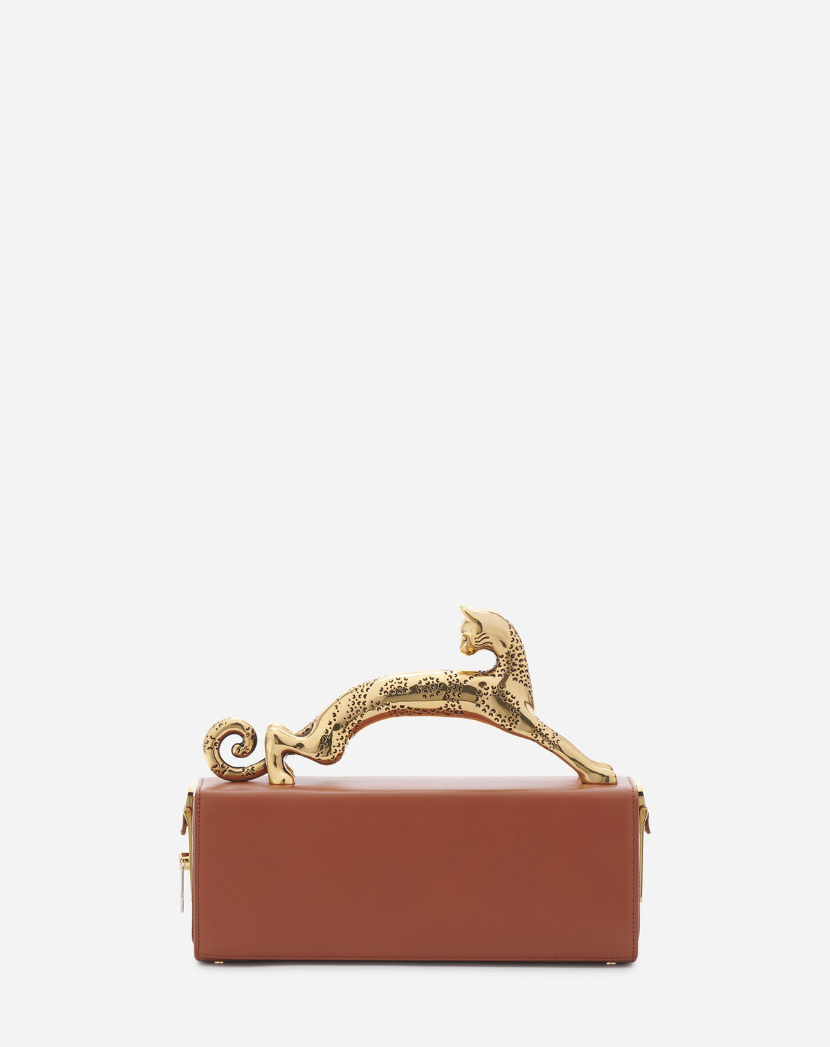 ZZNO STOCK TAN SAC BOITE AVEC FERMOIR ET POIGNEE CHA