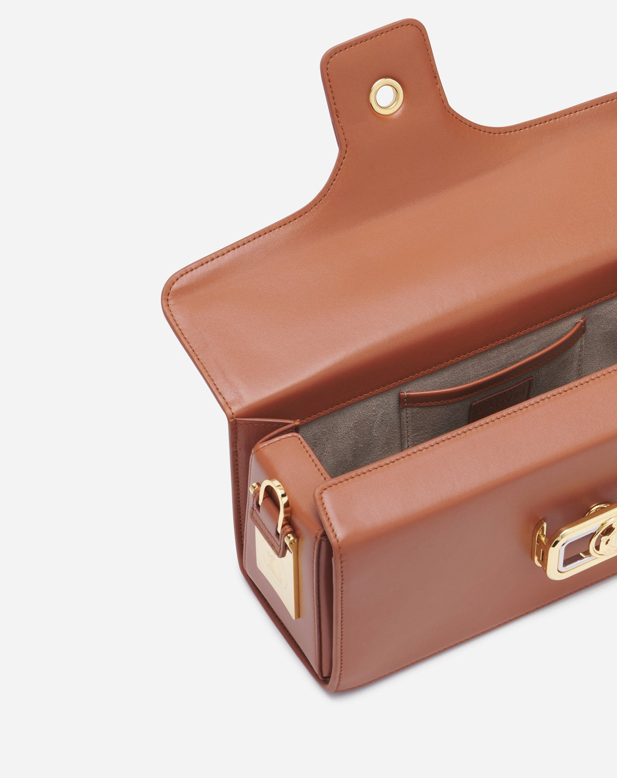 ZZNO STOCK TAN SAC BOITE AVEC FERMOIR ET POIGNEE CHA