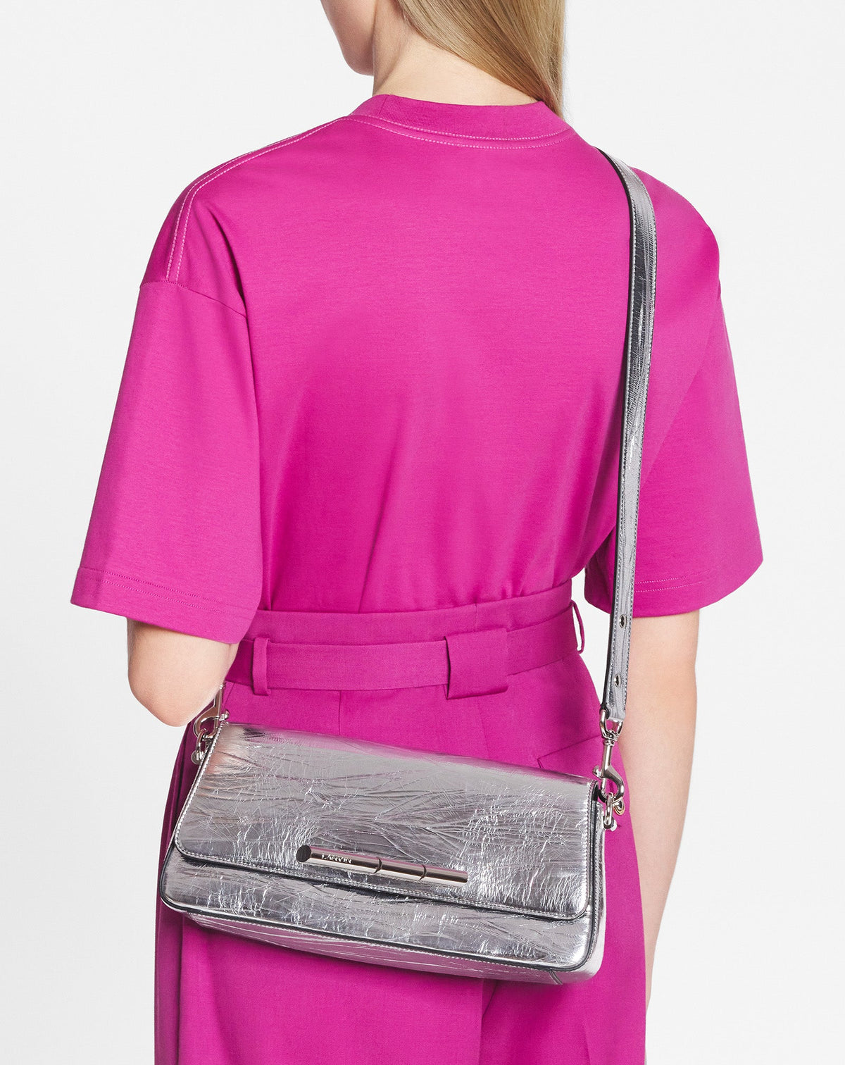 ZZNO STOCK ARGENT SAC À ÉPAULES SEQUENCE