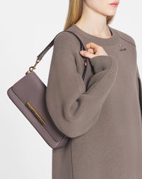 ZZNO STOCK MARRON GLACE SAC À ÉPAULES SEQUENCE