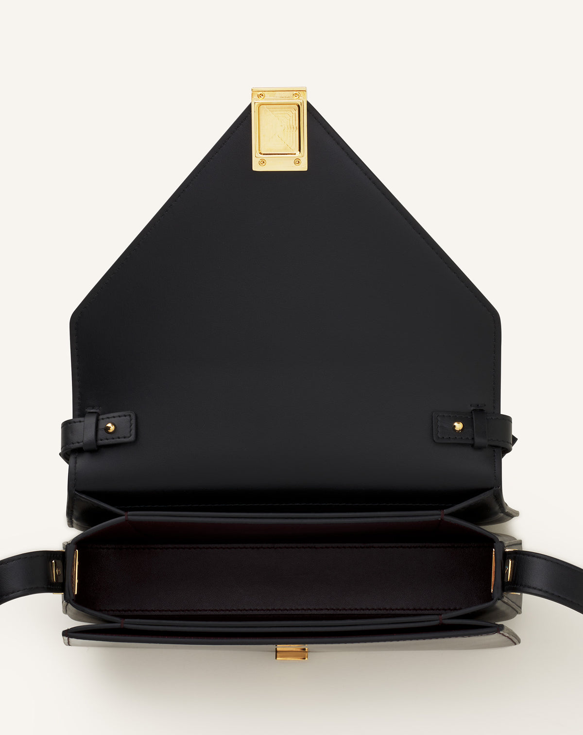 Sac epaule concerto arpege - Noir & bordeaux