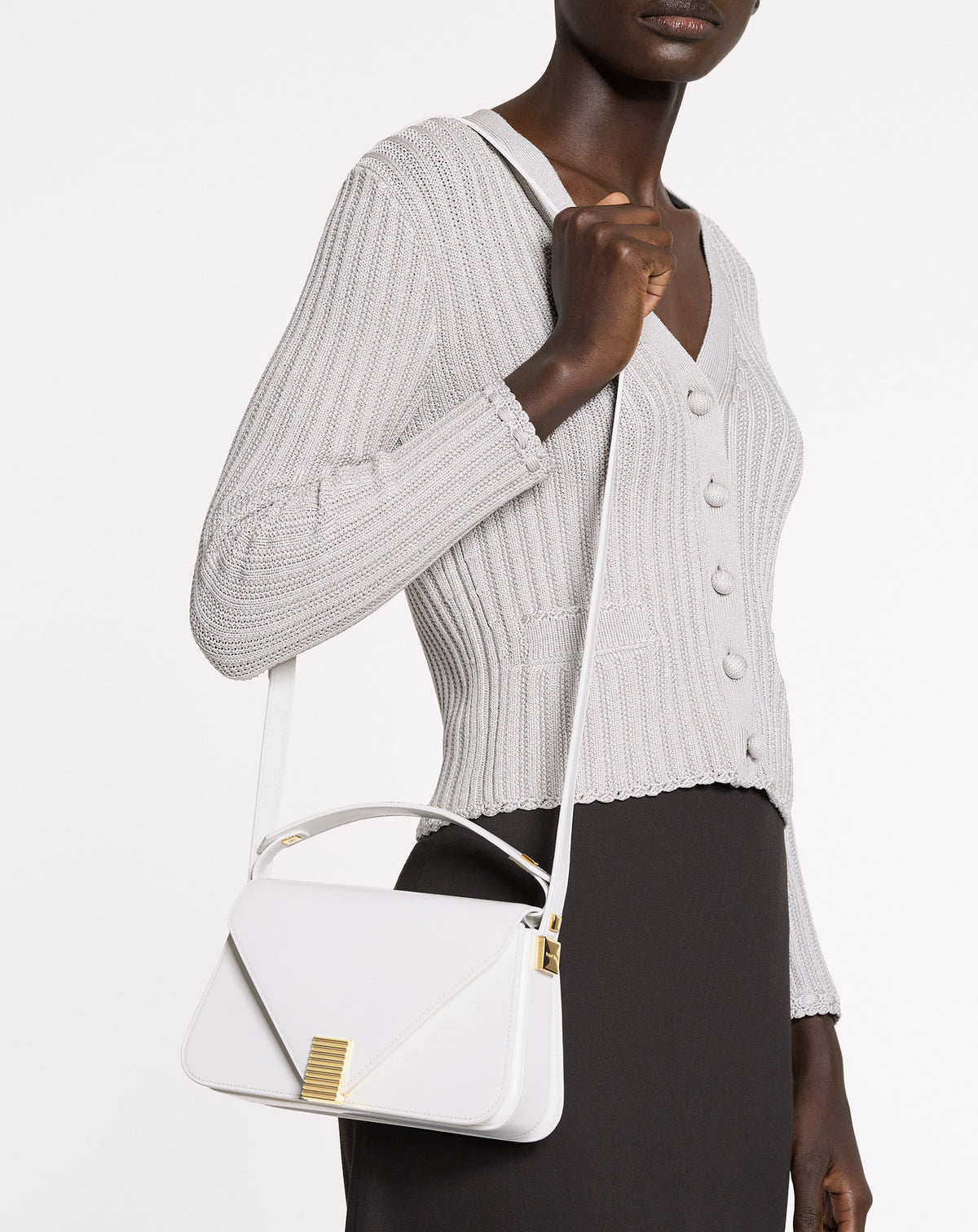 Sac epaule concerto arpege - Blanc