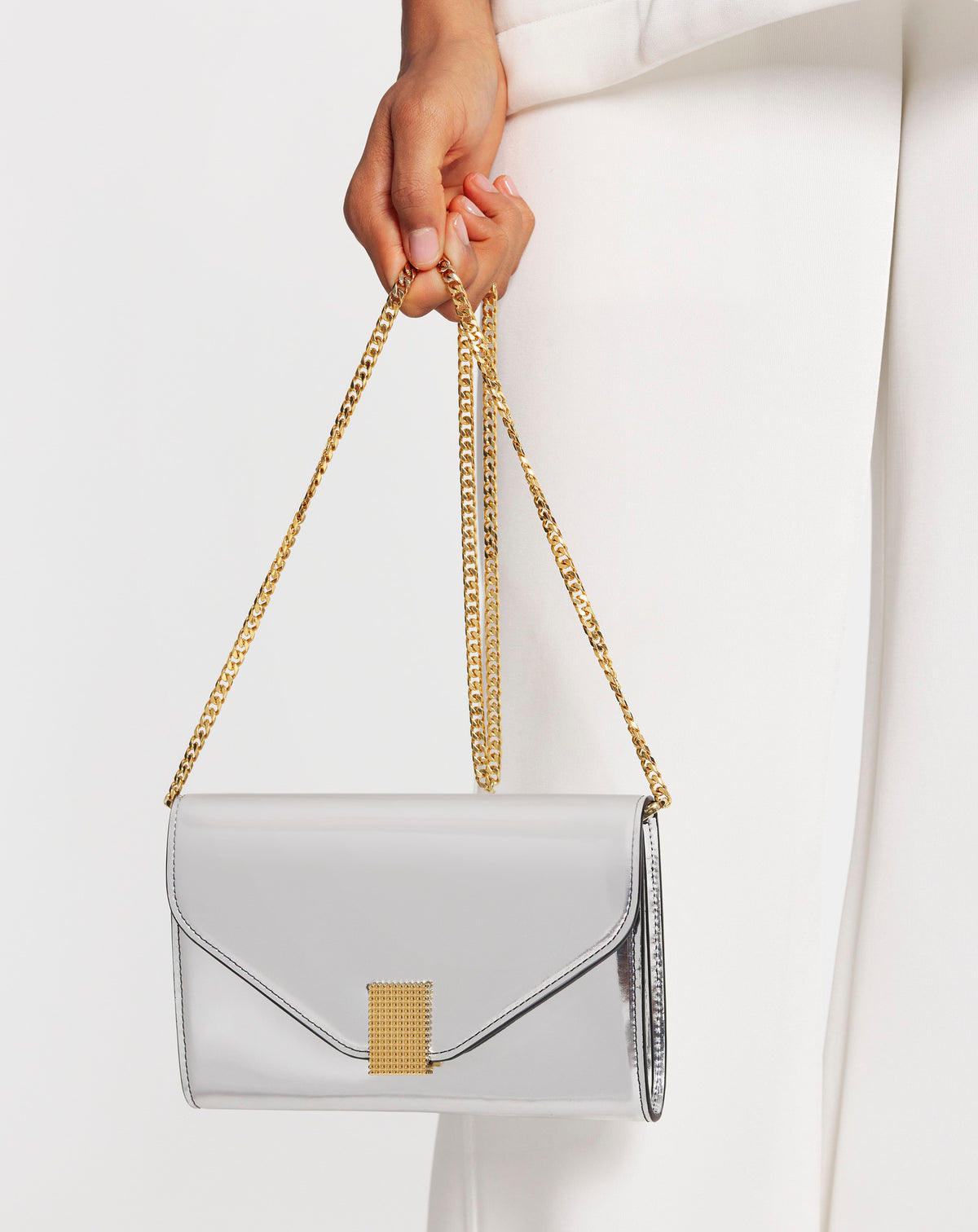 Sac Concerto chaîne en cuir - Argent