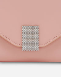 Sac Concerto chaîne en cuir - Abricot Pastel