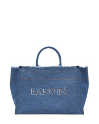 Sac cabas avec bandoulière - Bleu Jean