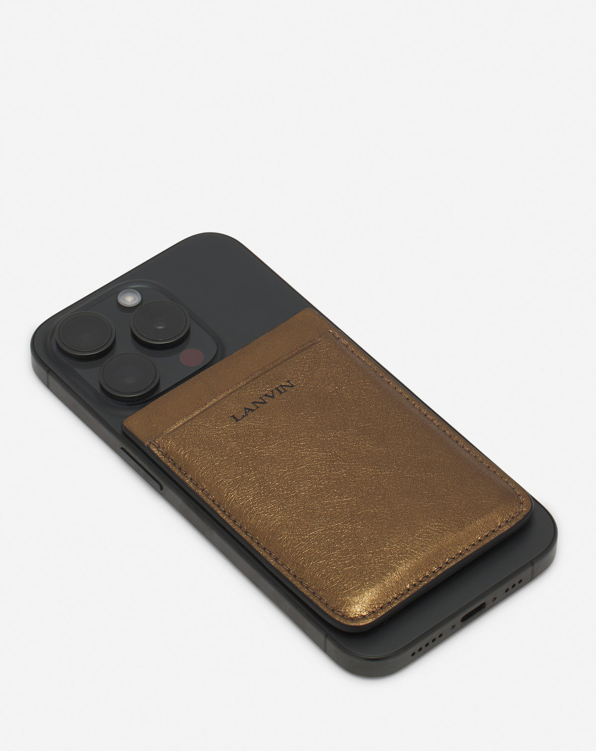 Porte cartes magnetique pour portable - Bronze
