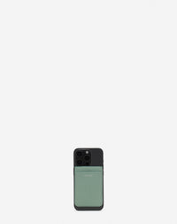 Porte cartes magnetique pour portable - Vert de gris